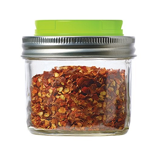 Jarware Spice Lid for Regular Mouth Mason Jars, Green - Image 1