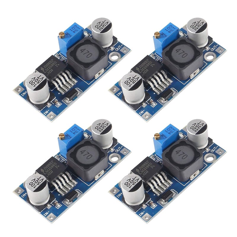 اتنسينك وحدة تحويل من نوع LM2596 DC-DC، منظم جهد قابل للتعديل لخفض الجهد من 3-40V إلى 1.5-35V، وحدة محول لتقليل جهد المصدر الكهربائي عالي الكفاءة - Image 1