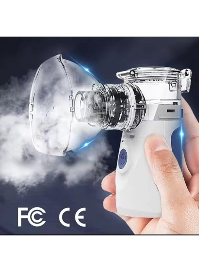 Mini Handheld Portable Mesh Nebulizer - Silent Inhaler Atomizer for Kids & Adults - Compact Respiratory Support for Home and Travel (Battery Not Included) - Image 2