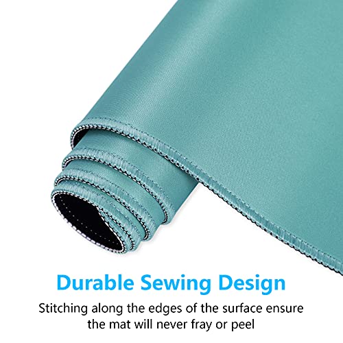 Dapesuom Large Mouse Pad, Extended Gaming Mouse Mat with Stitched Edges, Full Size Desk Mats with Non-Slip Base, Computer Big Desktop Keyboard Pad for Gamer, Laptop, Office, 23.6 x 11.8 in, Green - Image 5