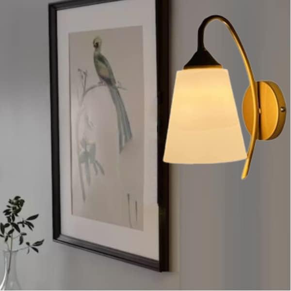SVDK Golden Wall Lamp Classic Design Wall Light for Bedroom Living Room Restaurants Dining Coffee Shop Home and Office Bulb Not Included Pack of 1 - Image 3