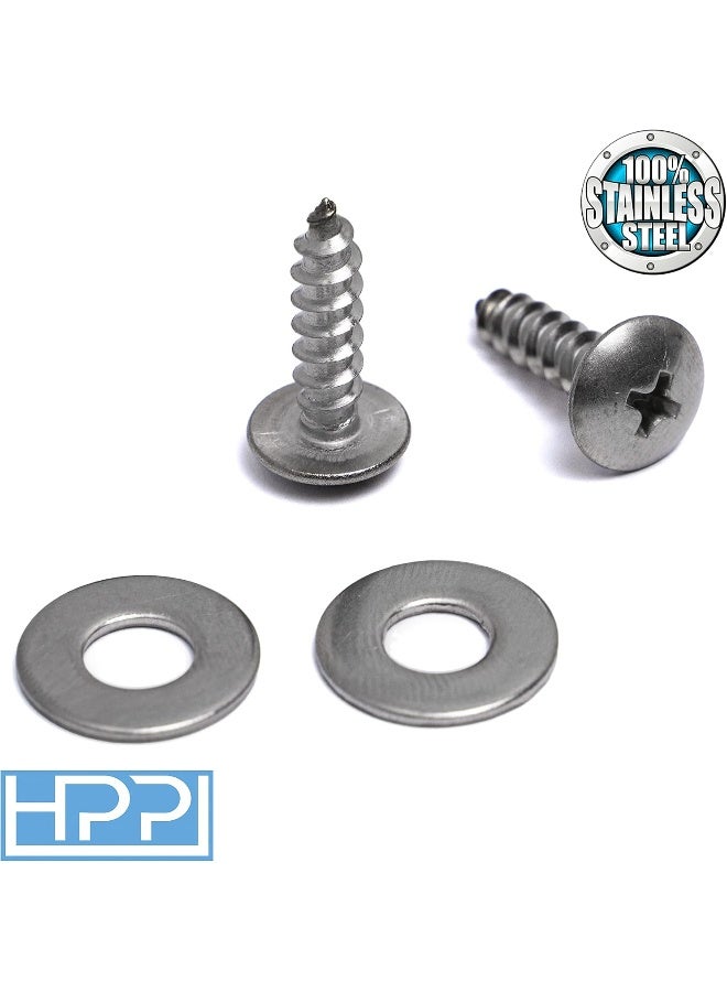 HPP OE License Plate Stainless Steel Screws for All Subaru Models 1986-2015 - Image 3