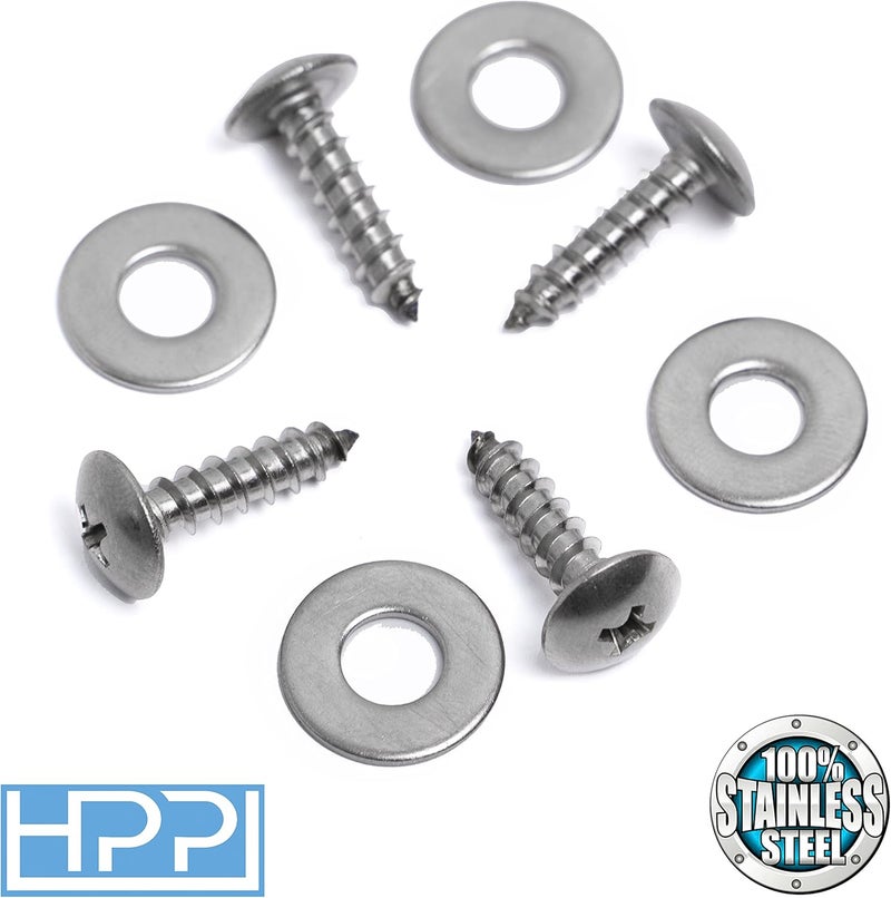 HPP OE License Plate Stainless Steel Screws for All Subaru Models 1986-2015 - Image 2