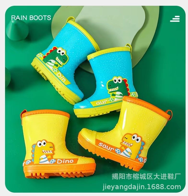 Children'S Rain Boots Boys And Babies Thickened Non-Slip Lightweight Low-Top Rain Boots Primary School Girls Cartoon Wear-Resistant Water Shoes - Image 3