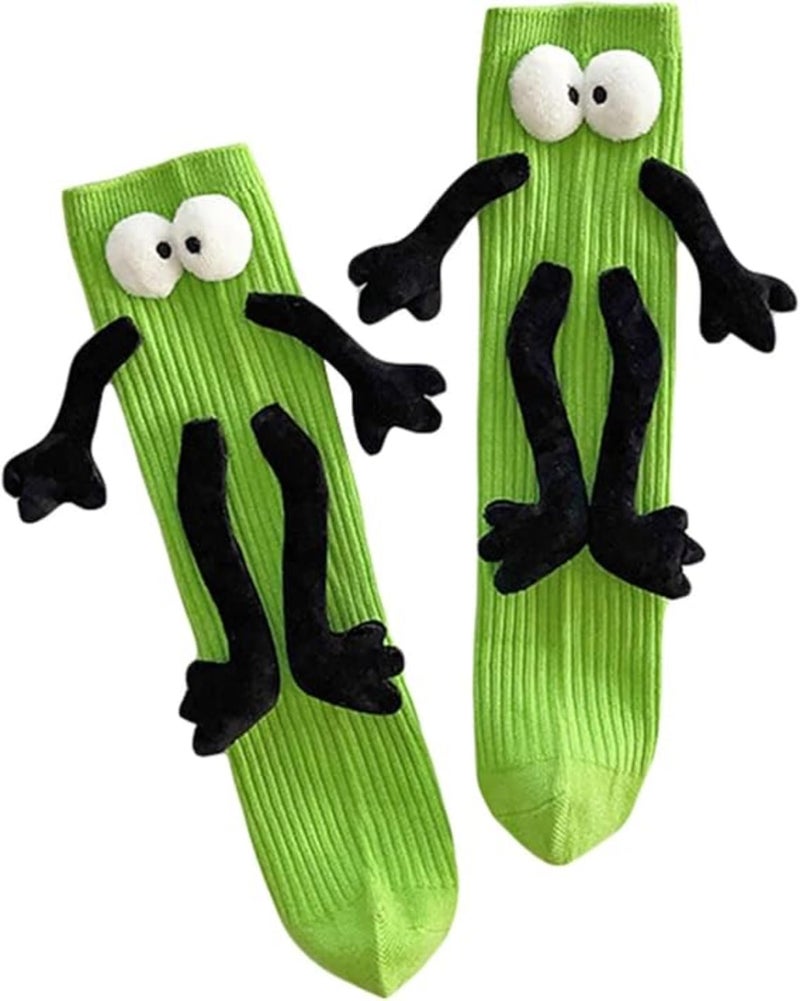 Unisex Magnetic Holding Hands Funny Couple Socks for Holidays - Image 1