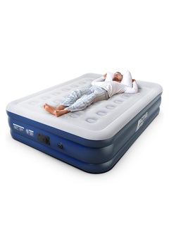 ACTIVE ERA Air Bed Premium King Size Inflatable Mattress with a Built-in Electric Pump and Pillow (Queen) 152 x 203 x 50 cm  - Image 1