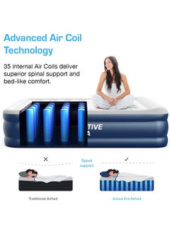 ACTIVE ERA Air Bed Premium King Size Inflatable Mattress with a Built-in Electric Pump and Pillow (Queen) 152 x 203 x 50 cm  - Image 3
