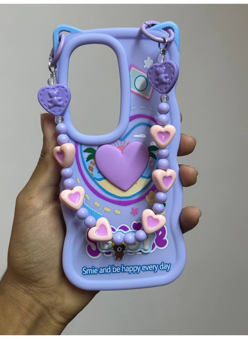 جراب خلفي بتصميم كرتوني جديد علي شكل قلب وعليه كلمه BABY متوافق مع هاتف انفينيكس هوت 50 - Image 1