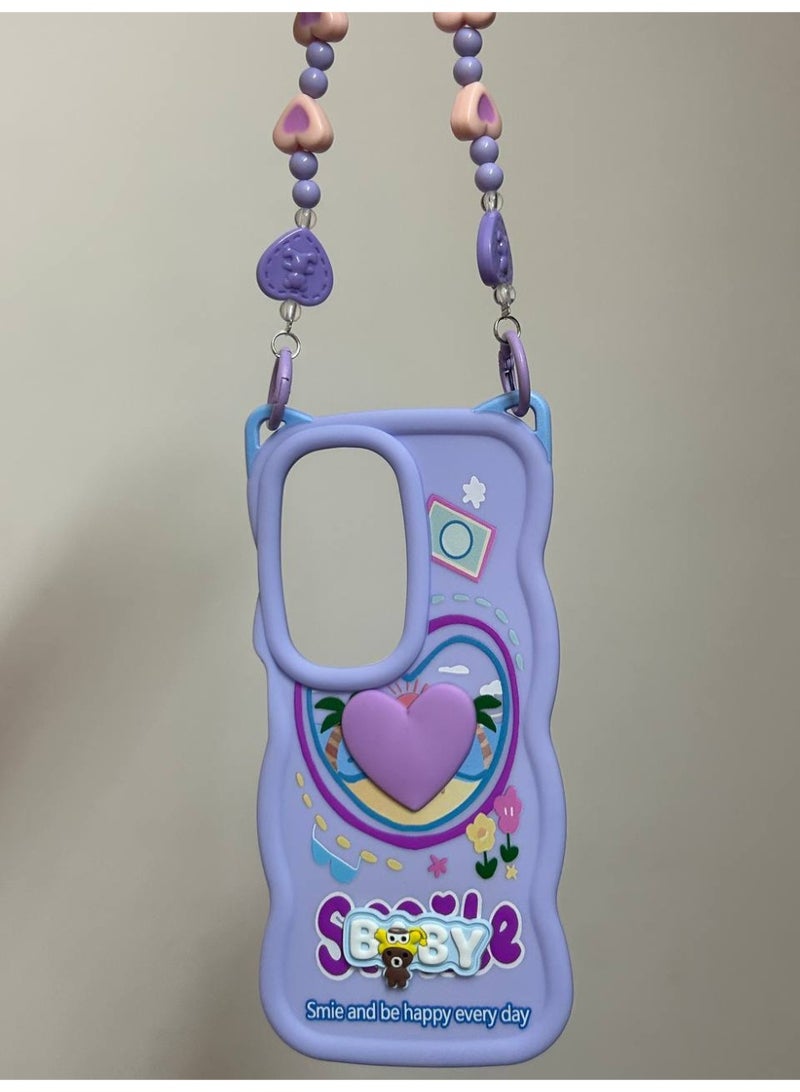 جراب خلفي بتصميم كرتوني جديد علي شكل قلب وعليه كلمه BABY متوافق مع هاتف انفينيكس هوت 50 - Image 2