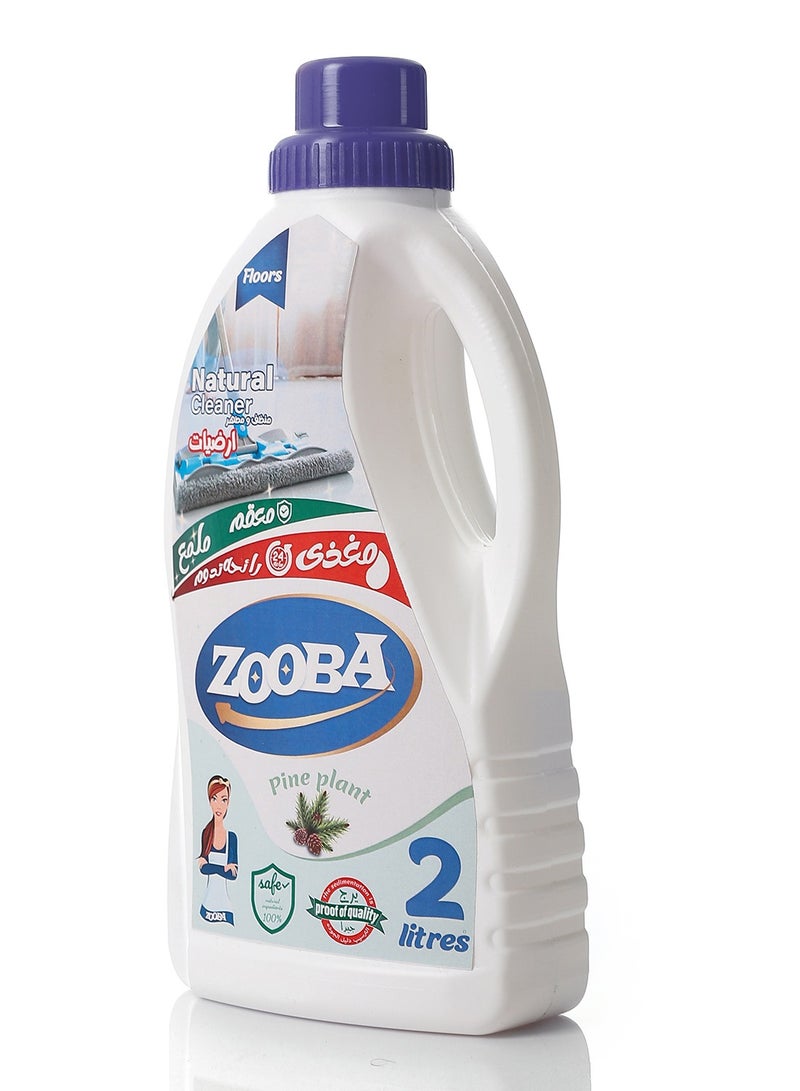 زوبا 2 لتر منظف ومعقم طبيعي للأرضيات - صنوبر - Image 2