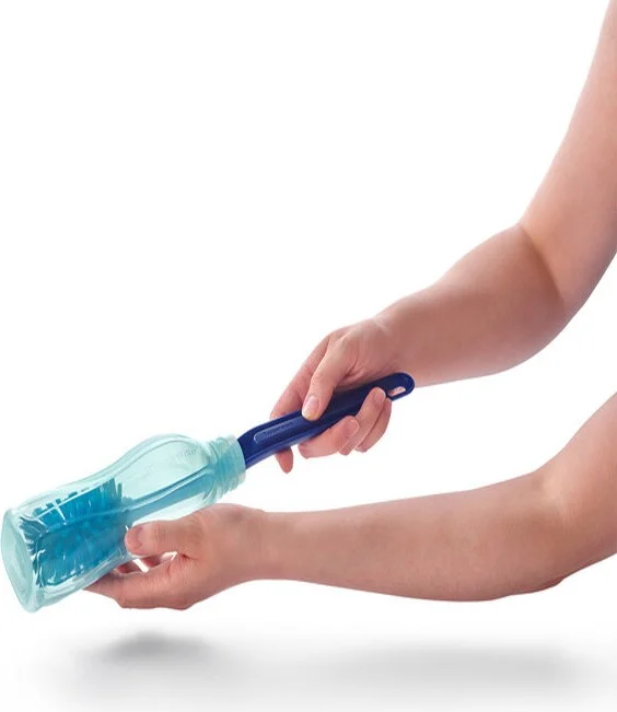 Tupperware Eco Bottle Water Bottle Flask Brush Navy Blue Esc