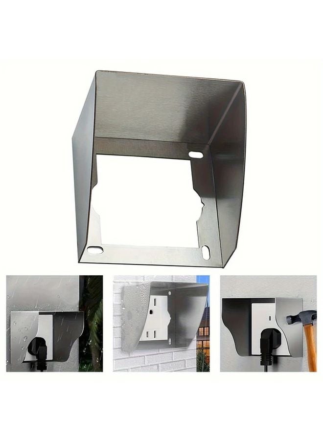 Stainless Steel Outdoor Electrical Box Waterproof Metal Enclosure For Sockets Switches - Image 2