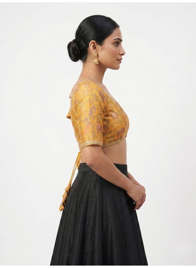 نول بلوزة هافيلي بإلهام مغولي - Image 2