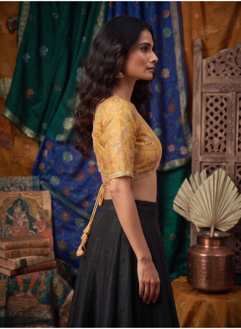 Nool Haveli Mughal Inspired Jungle Blouse - Image 5