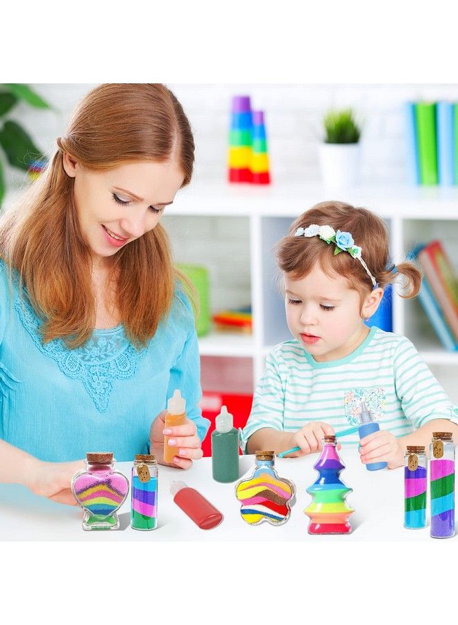 MIKIMIQI 24 Pcs Art Sand Assorted Colors Craft Sand Kit 1.25Oz Bottles Sand Arts And Crafts Kit Diy Sand Painting Vase Glass Sand Scenic Sand Wedding Sand For Decorations Party Favors - Image 4