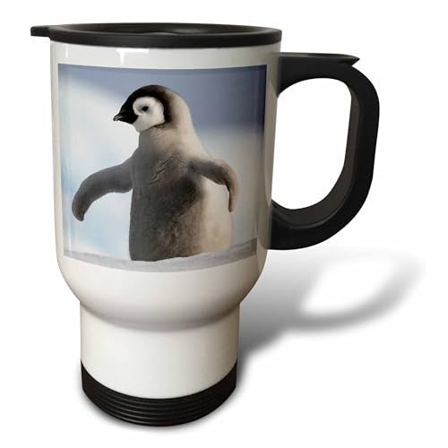3dRose Baby Penguin Travel Mug, 14-Ounce, Stainless Steel - Image 5
