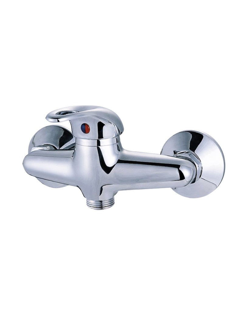 Bold Metro Shower Mixer – Wall Mounted Chrome Shower Faucet with Brass Manual Mixer Valve and Smooth Move Technology – Hot and Cold Water Control Tap, Durable Chrome Finish – 5 Years Warranty