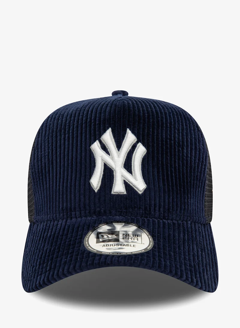 Corduroy Navy A-Frame Trucker