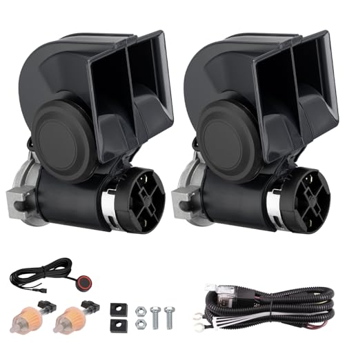AOLIHAN Car Horn 2pcs, Train Horns for Truck Car, Super High Pitched Air Horn for Car 12V - Image 1