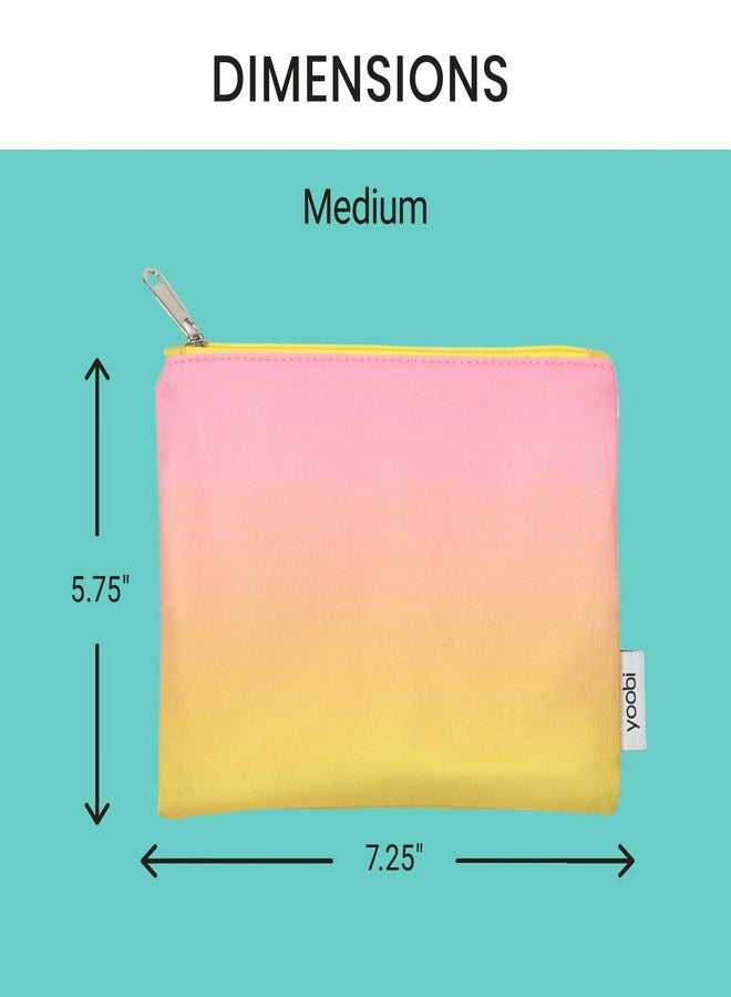 Yoobi Reusable Snack Bags - 3 Brightly Colored Food Safe Lunch Bags in Various Sizes for Veggies, Snacks, Sandwiches & More for Kids & Adults - Image 5