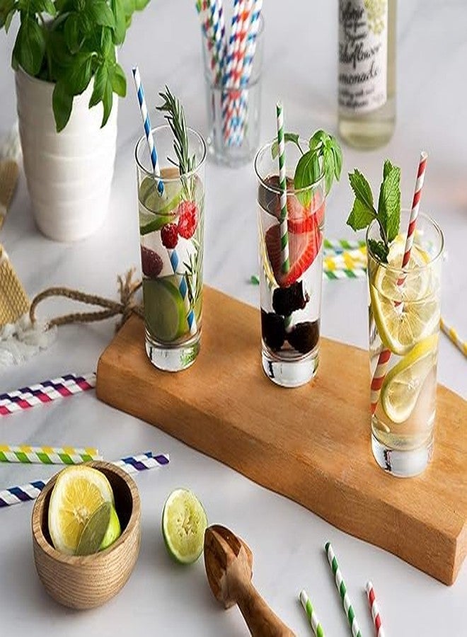 SANWALSA [8 mm, Pack of 50, Multicolor] Biodegradable Disposable Multicolor Paper Straws | Eco-Friendly Rainbow Drinking Paper Straws | Cold Drinks Juice Cocktails Soda (Non-Bendable) - Image 4