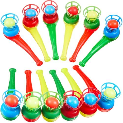 Liliful 30 Pcs Ball Blowing Toy Floating Blow Pipe Balls Stress Reliever Floating Balls Balance Blowing Toy for Birthday Party Balance Game Favors Gift Bag Stuffers Random Color - Image 1