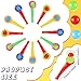 Liliful 30 Pcs Ball Blowing Toy Floating Blow Pipe Balls Stress Reliever Floating Balls Balance Blowing Toy for Birthday Party Balance Game Favors Gift Bag Stuffers Random Color - Image 4