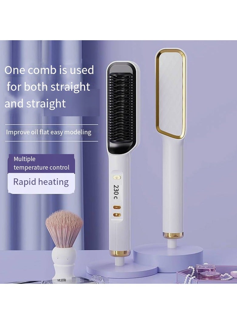 general Mini Ionic Straightening Comb – Travel-Friendly Straightener & Curler for Men/Women, Dual-Use Hair Styling Tool - Image 2