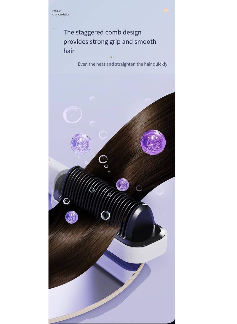 general Mini Ionic Straightening Comb – Travel-Friendly Straightener & Curler for Men/Women, Dual-Use Hair Styling Tool - Image 3