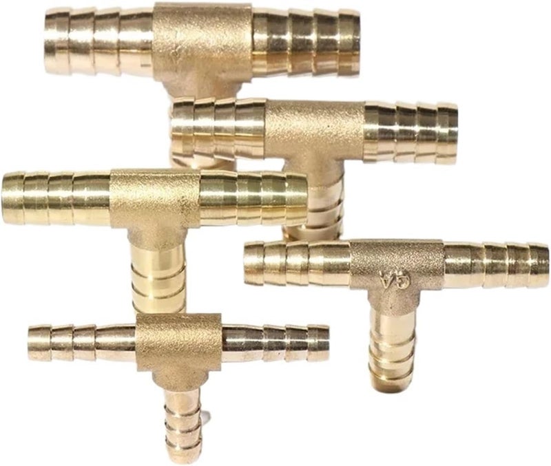 1pcs hose For 4mm 5mm 6mm 8mm 10mm 12mm 16mm 19mm copper Pagoda Water Tube Fittings Brass Barb Pipe Fitting 2 3 4 way brass connector(Y-3-way,OD 12MM) - Image 4