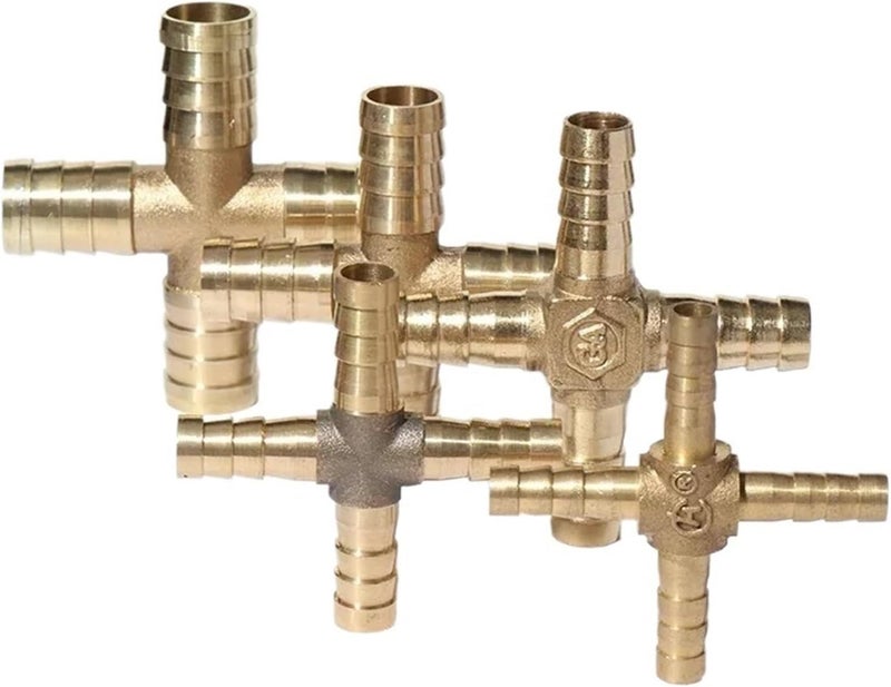 1pcs hose For 4mm 5mm 6mm 8mm 10mm 12mm 16mm 19mm copper Pagoda Water Tube Fittings Brass Barb Pipe Fitting 2 3 4 way brass connector(Y-3-way,OD 12MM) - Image 5