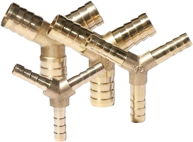 1pcs hose For 4mm 5mm 6mm 8mm 10mm 12mm 16mm 19mm copper Pagoda Water Tube Fittings Brass Barb Pipe Fitting 2 3 4 way brass connector(Y-3-way,OD 12MM) - Image 3