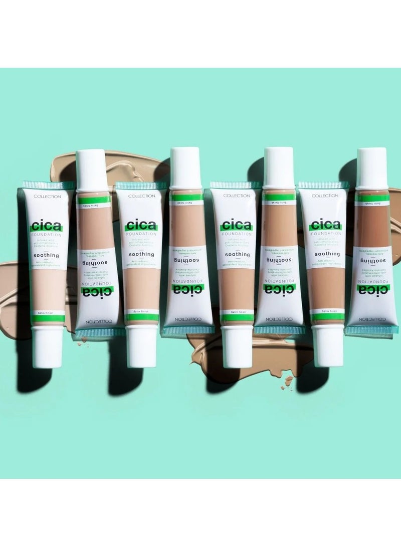 Collection Hydrating Medium Coverage Cica Foundation Infused with Anti-Redness - Beige 30ml - Image 3