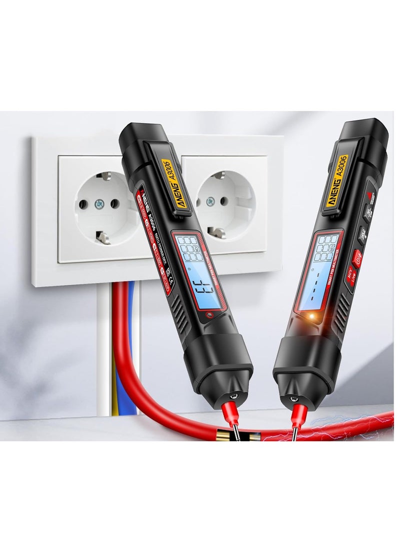 Pen Type Digital Multimeter, A3006 Pen Type Digital Multimeter, 4000 Count Ac/Dc Voltage Tester, Zero Wire Detector, Resistance, Capacitance, And Diode Testing, Electric Tool - Image 5