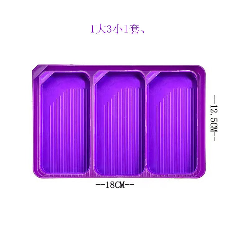 Diy Diamond Drawing Tool Point Drill Plate Heart-Shaped Box Point Drill Plate Diamond Drawing Point Drill Plate Pointed Mouth White Large Plate - Image 5