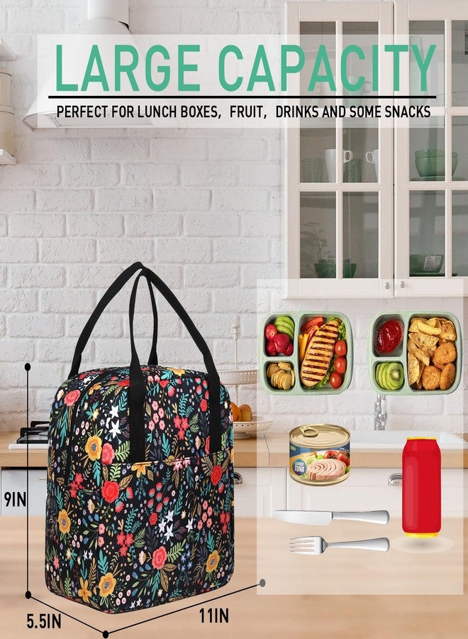 VLM Lunch Bag,Lunch Box for Women Men,Reusable Insulated Lunch Tote,Small Leakproof Cute Lunch Cooler with High Capacity for Work,Picnic,Camping - Image 2