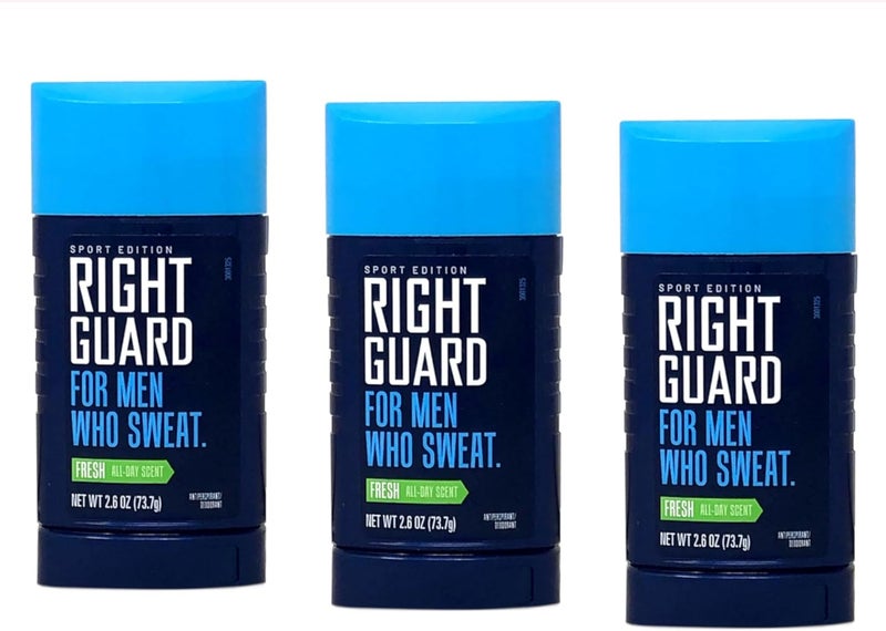 RIGHT GUARD Sport Antiperspirant for Men, Fresh Scent, 2.6 oz (Pack of 3) - Image 2