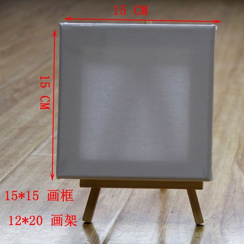 طقم حامل صور صغير DIY + إطار صور قماش قطني ناعم عملي لسطح المكتب من خشب الصنوبر النقي - Image 5