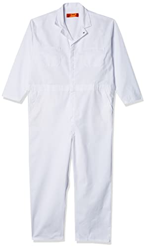 Red Kap Men's Twill Action Back Coverall, White, X-Large - Image 4