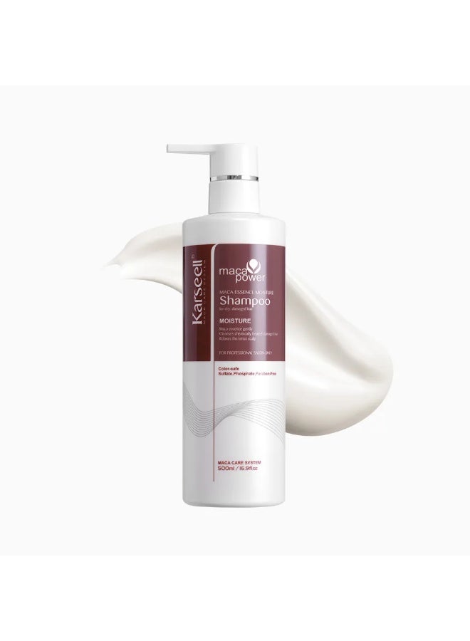 Karseell maca power Collagen for dry damaged hair 500 ml & Maca Power Moisture Shampoo – Maca Essence Moisture Care 500ml Bundle - Image 3