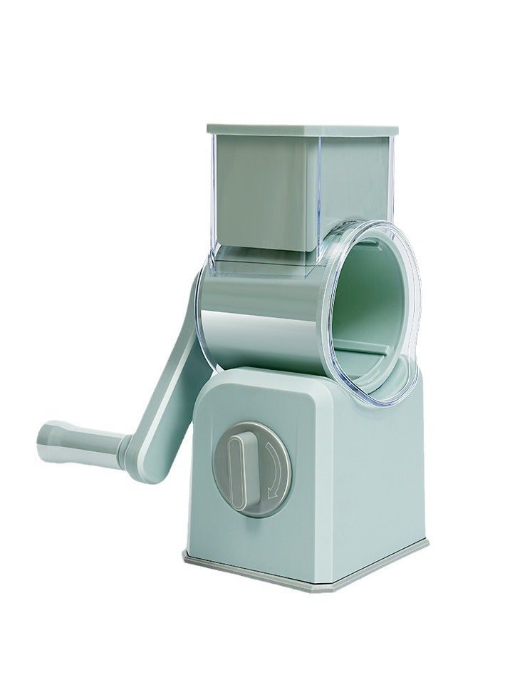 مِبْشَرَةُ جُبْنٍ دَوَّارَةٌ ذَاتُ مِقْبَضٍ - مِفْرَمَةُ خُضْرَوَاتٍ مَعَ 5 شَفَرَاتٍ مُصَمَّمَةٍ بِإِتْقَانٍ وَقَاعِدَةِ شَفْطٍ قَوِيَّةٍ، وَمِبْشَرَةٌ دَائِرِيَّةٌ وَمِقَطَّعَةُ طَعَامٍ لِلمَطْبَخِ، مَعَ صُنْدُوقِ تَخْزِينِ الشَّفَرَاتِ - Image 1