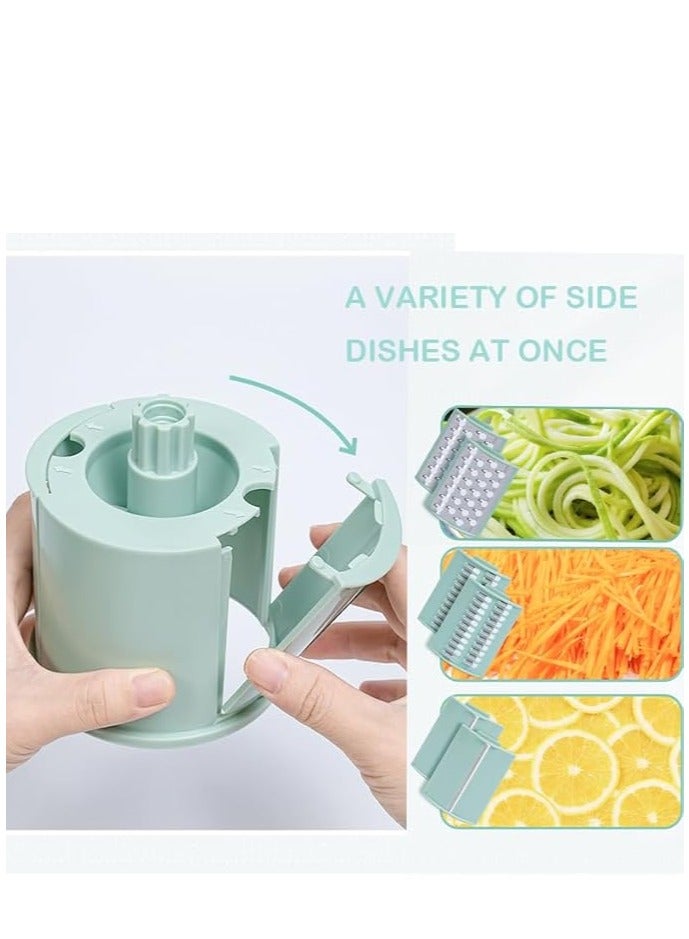 مِبْشَرَةُ جُبْنٍ دَوَّارَةٌ ذَاتُ مِقْبَضٍ - مِفْرَمَةُ خُضْرَوَاتٍ مَعَ 5 شَفَرَاتٍ مُصَمَّمَةٍ بِإِتْقَانٍ وَقَاعِدَةِ شَفْطٍ قَوِيَّةٍ، وَمِبْشَرَةٌ دَائِرِيَّةٌ وَمِقَطَّعَةُ طَعَامٍ لِلمَطْبَخِ، مَعَ صُنْدُوقِ تَخْزِينِ الشَّفَرَاتِ - Image 3