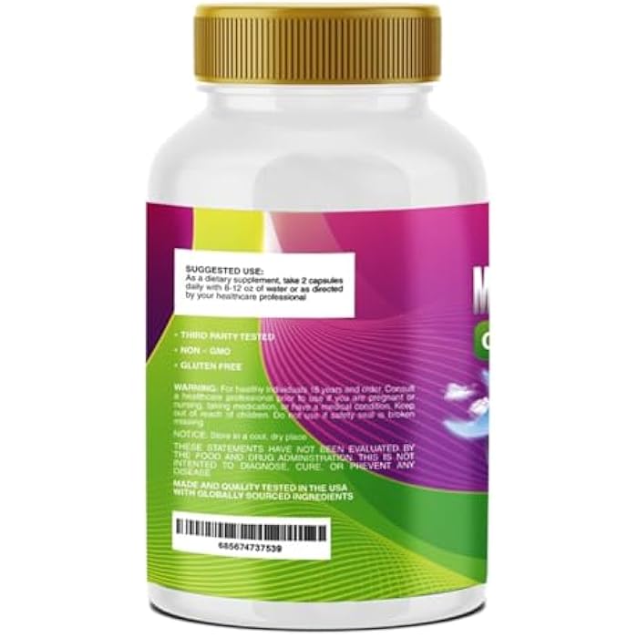 Vitamisan High Absorption Magnesium 6 Forms of Magnesium Citrate Chelated Glycinate Chloride Malate Oxide 140 Capsules Gluten Free Non GMO - Image 3