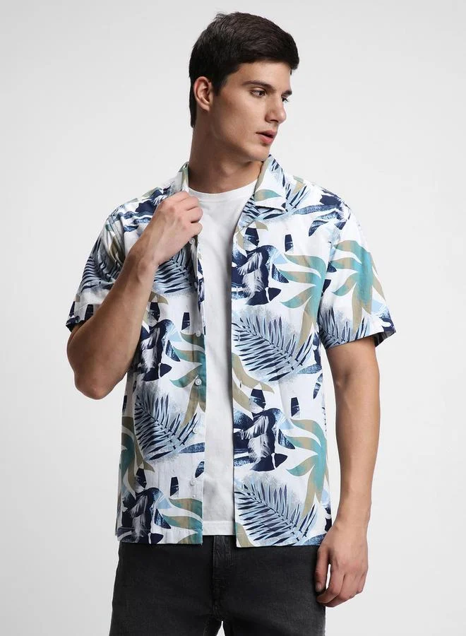 Dennis Lingo Dennis Lingo AOP Button-Down Casual Shirt