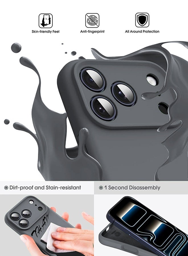 Mida Premium Liquid Silicone Case for iPhone 17 Pro with Full Camera Protection and Microfiber Lining – Soft Touch and Fingerprint Resistant - Image 2