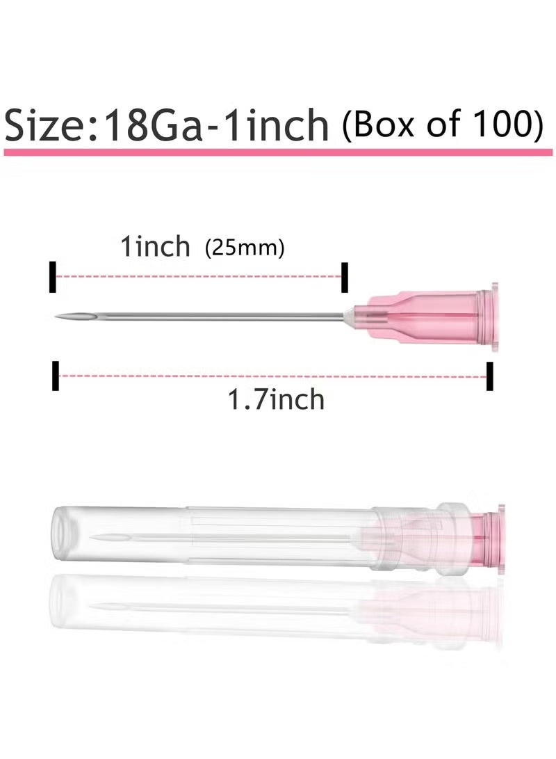 Verifine 18 Gauge 1 Inch Dispensing Syringe Needle 100PCS - Image 2