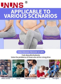 UNUNS Gel Seat Cushion,Upgrade Double Breathable Honeycomb Cushion For Office,Absorbs Pressure Points Seat Cushion For Home Cars Wheelchair  - Image 5