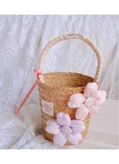 New Fashion Instagram Wind Flower Flower Grass Woven Handbag