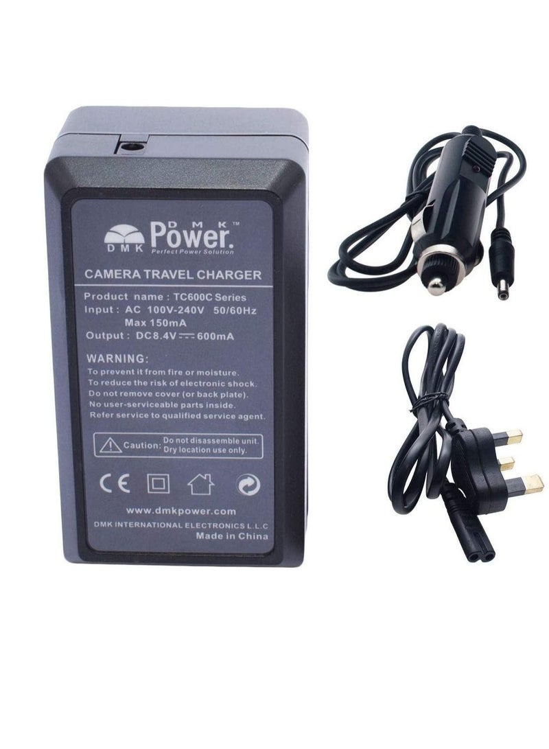 DMK POWER NP-85 TC600C Battery Charger for FujiFilm FinePix S1, SL240, SL260, SL280, SL300, SL305, SL1000 Digital Camera - Image 2