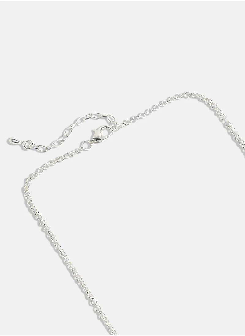 SOHI Metallic Foliage Jewellery Set